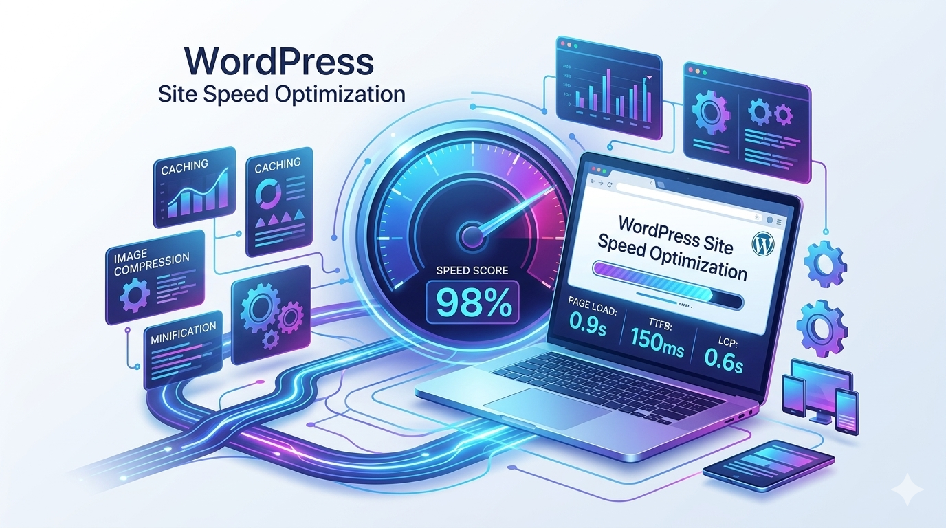 Optimize WordPress site speed for faster loading and better Core Web Vitals