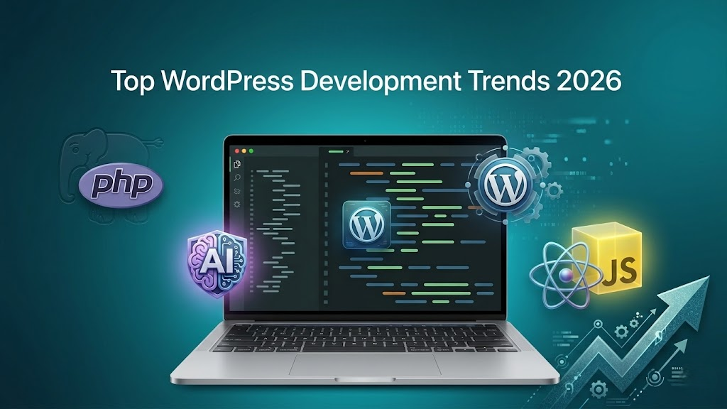 WordPress development trends 2026 showing modern workflows and plugin innovations